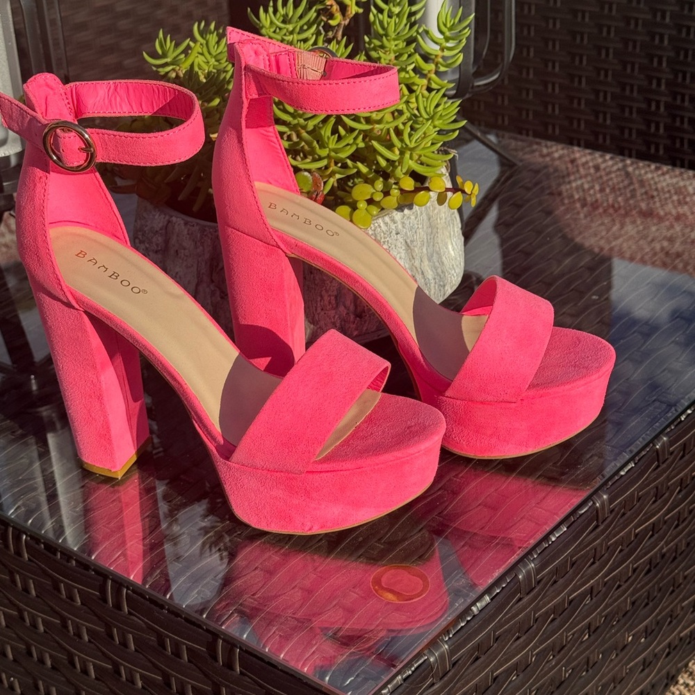Barbie Pink platform heels
